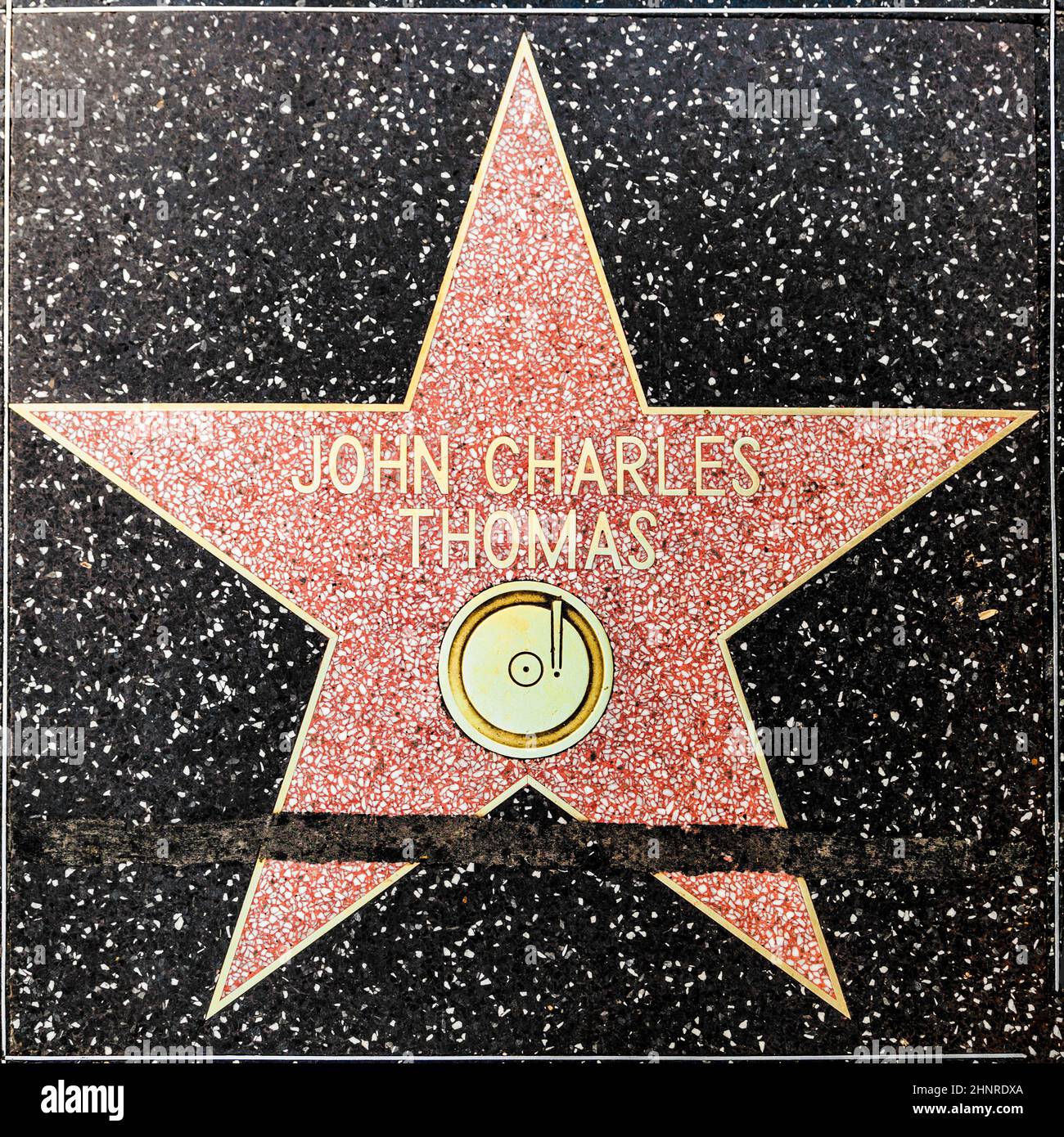 John Charles Thomas ist Star auf dem Hollywood Walk of Fame Stockfoto