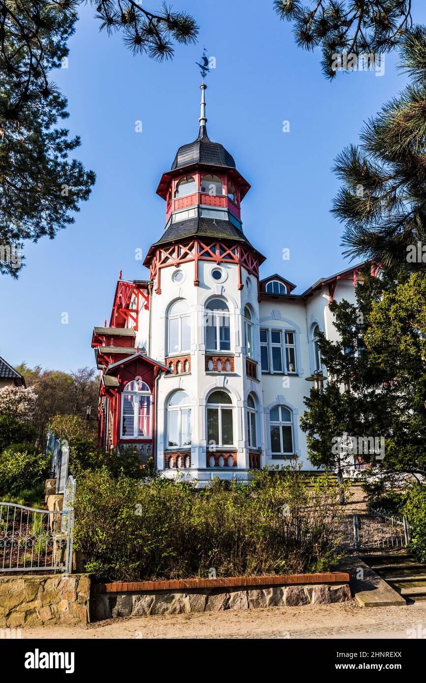 Badeorte im alten kaiserlichen KURORT Zinnowitz Stockfoto