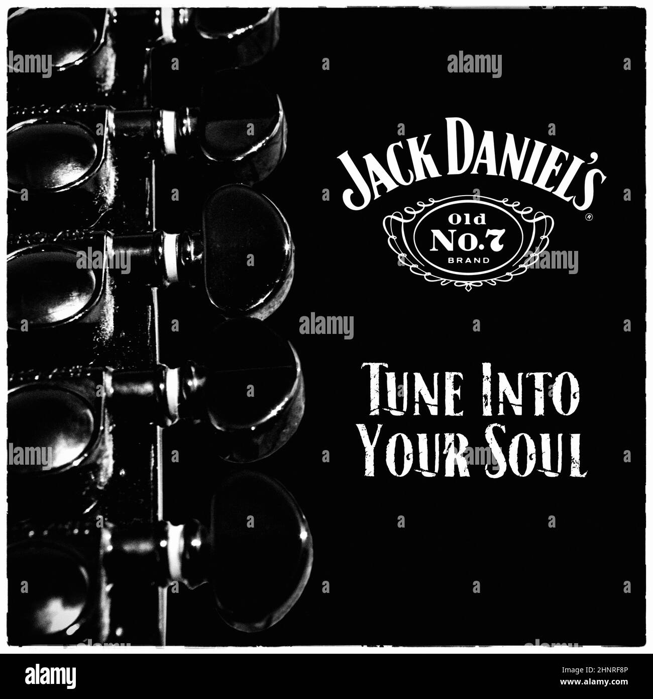 „Jack Daniels Rock Music“-Promo Stockfoto