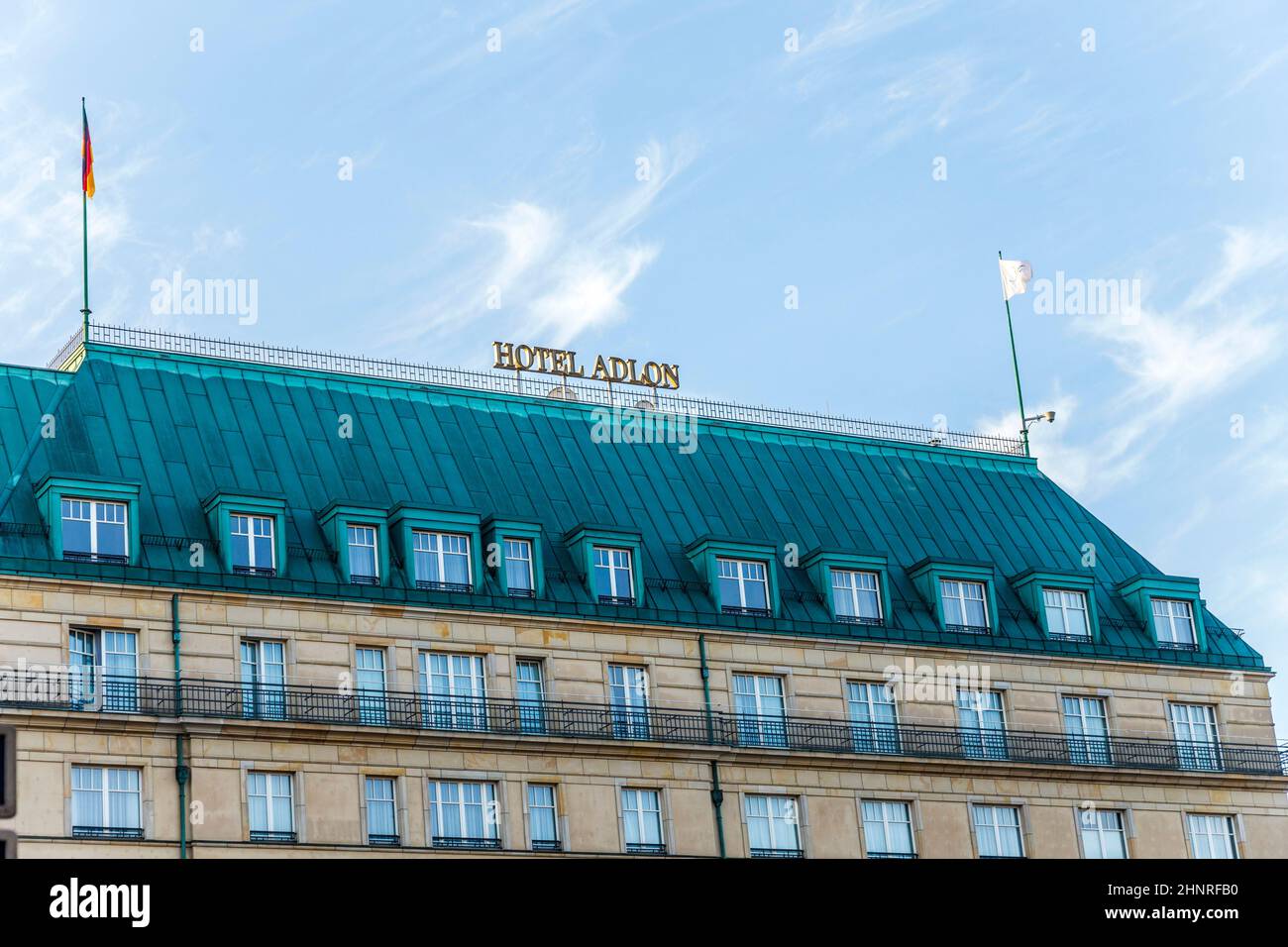 Hotel Adlon in Berlin. Es gehört zur Kempinski-Gruppe und ist das berühmteste Hotel in Berli Stockfoto