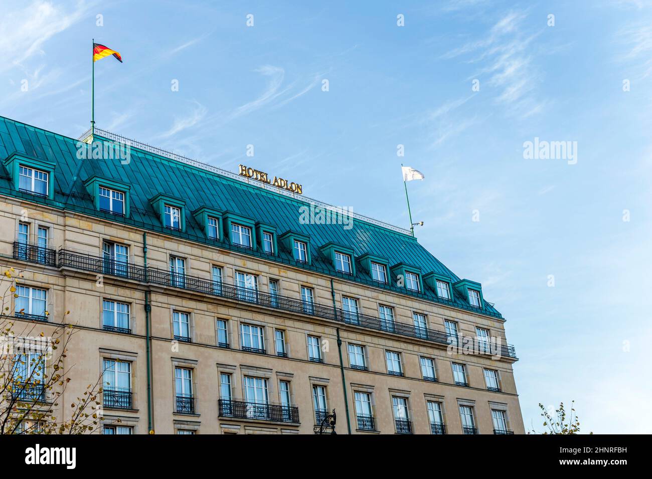 Hotel Adlon in Berlin. Es gehört zur Kempinski-Gruppe und ist das berühmteste Hotel in Berli Stockfoto