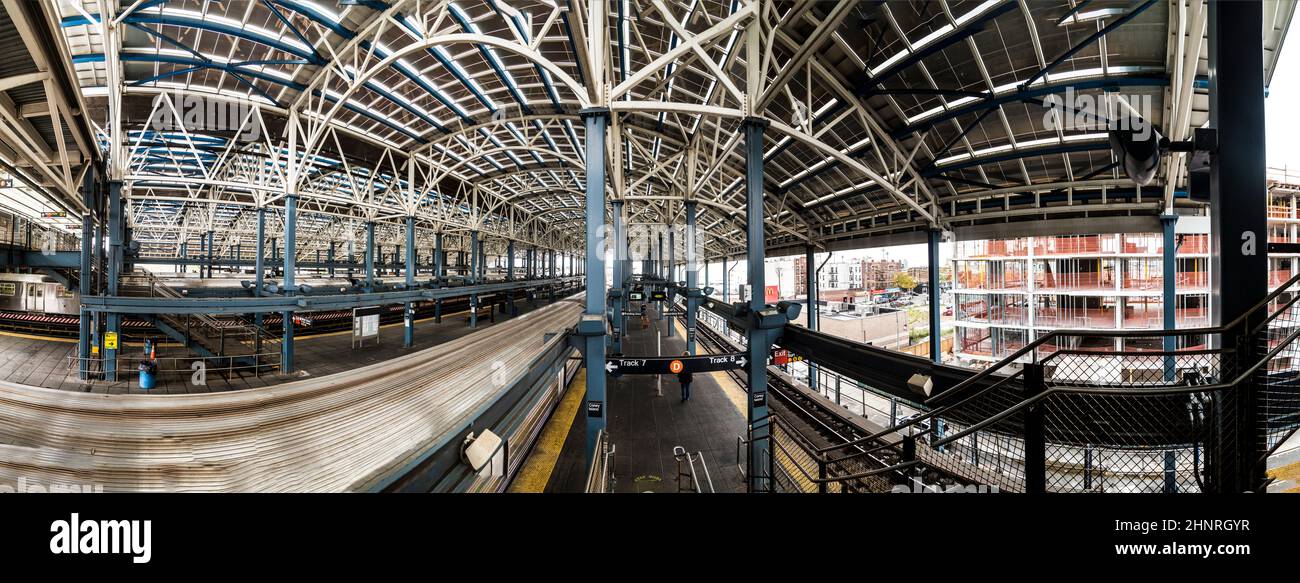 Alter Bahnhof in Coney Island Stockfoto