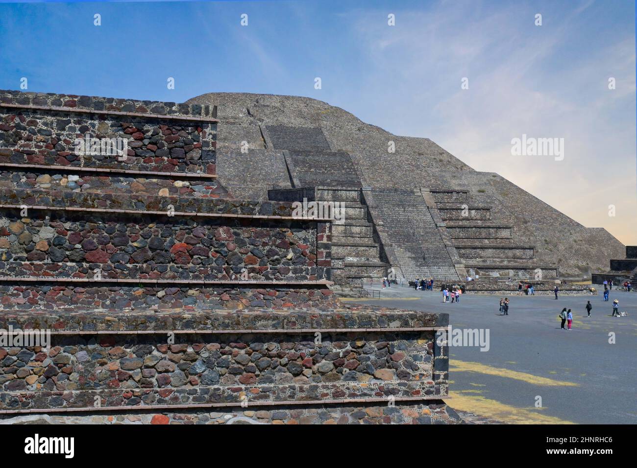 Pyramiden von Teotihuacan, Archäologische Zone Mexiko Stockfoto