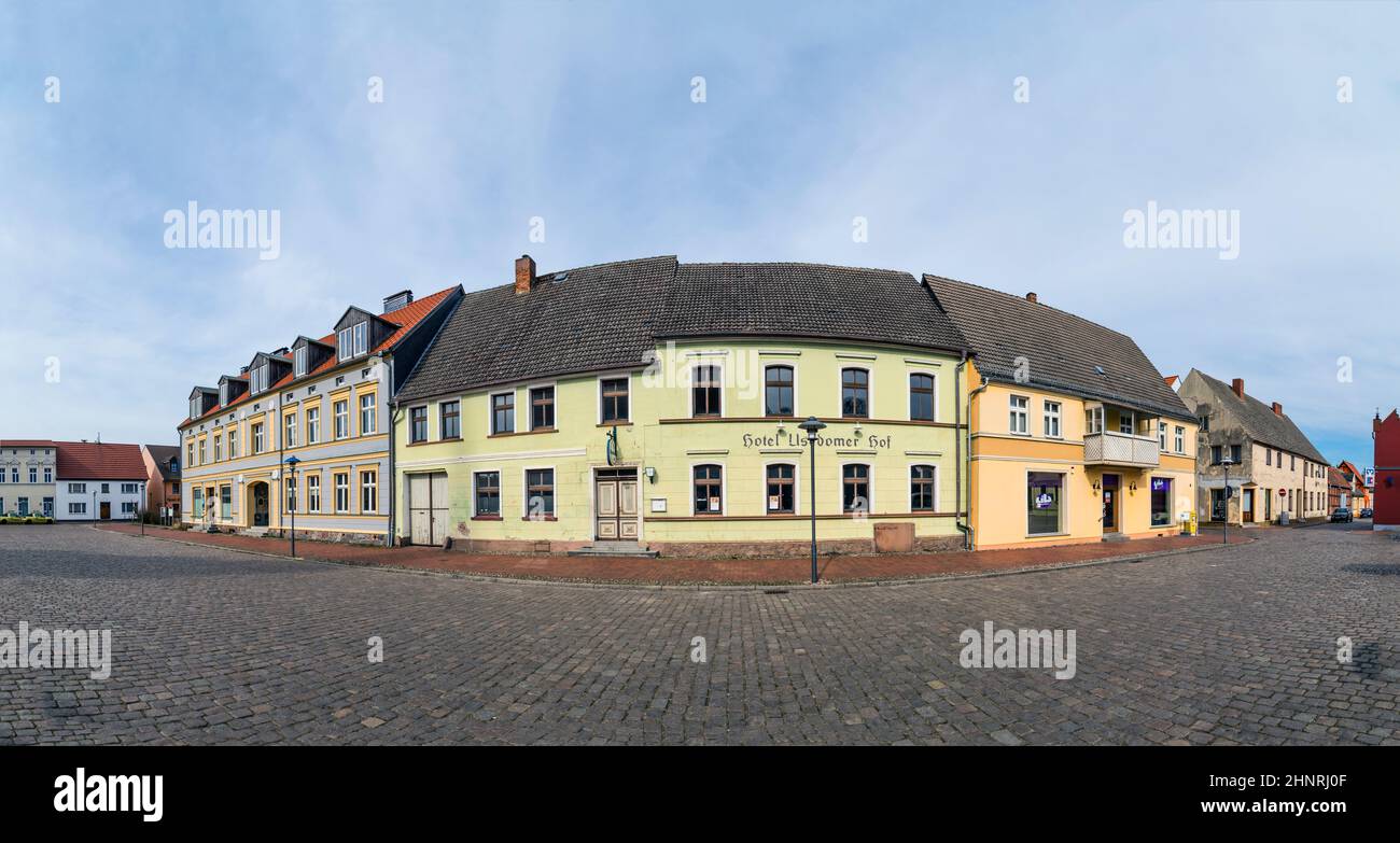 Dorf Usedom Stockfoto