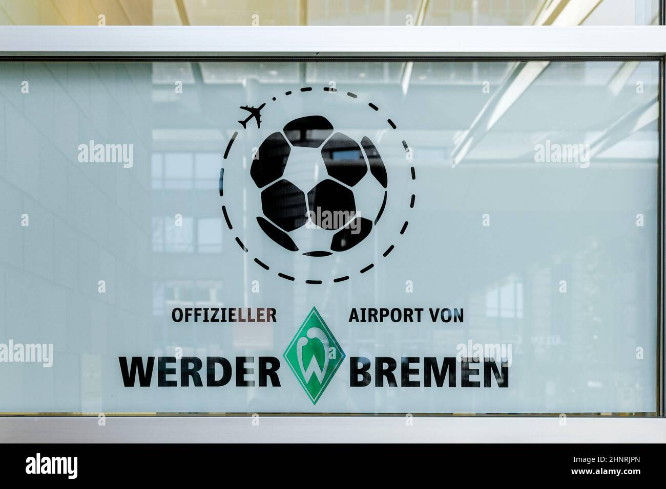 Insignien des Fußball-Erstligisten Werder Bremen Stockfoto