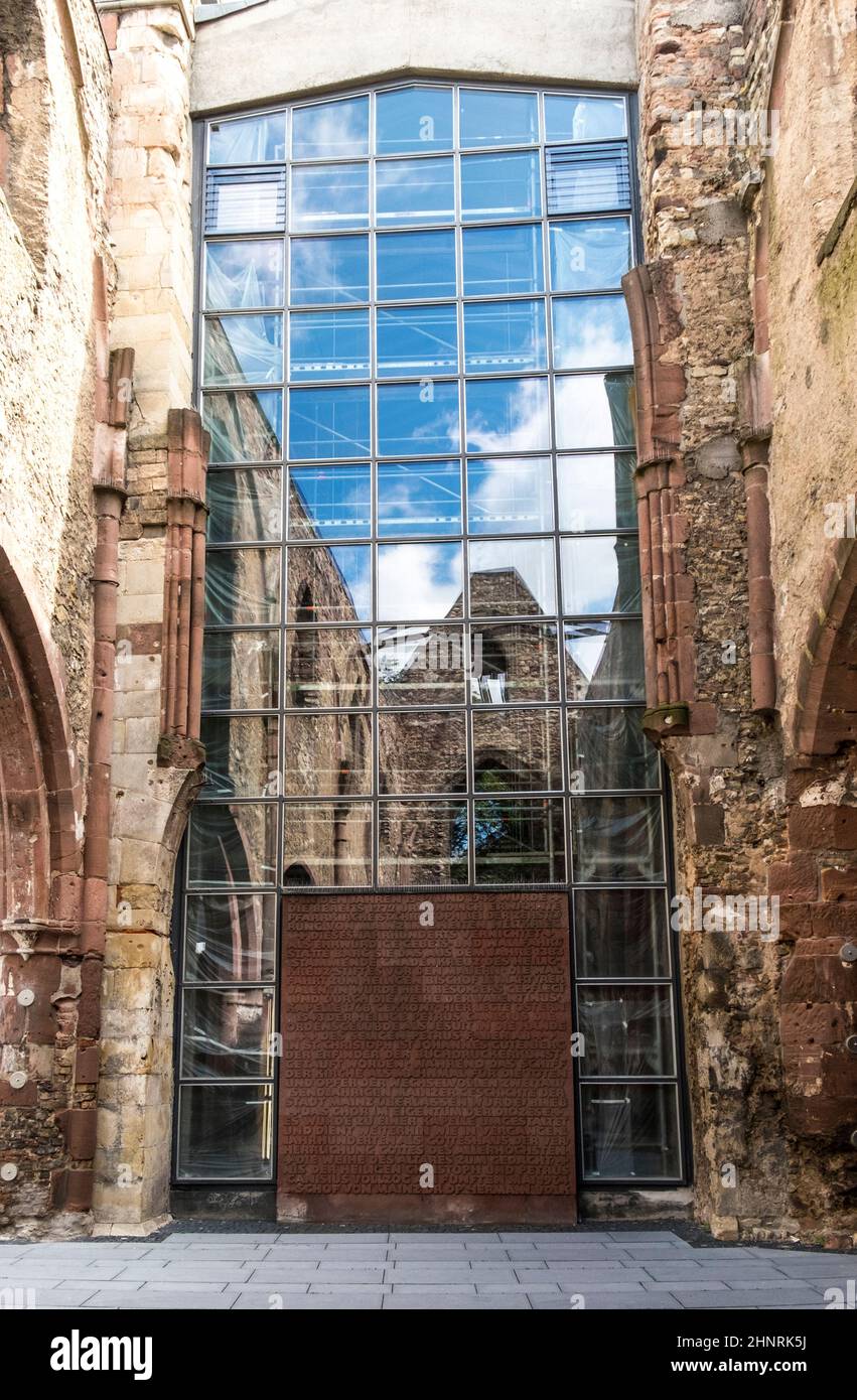 Alte zerstörte Kirche St. Christoph Stockfoto