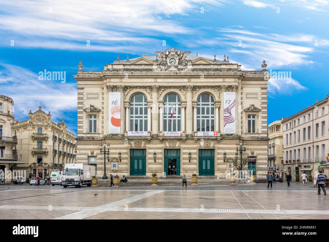 Theater der Oper und Komödie in Montpellier Stockfoto