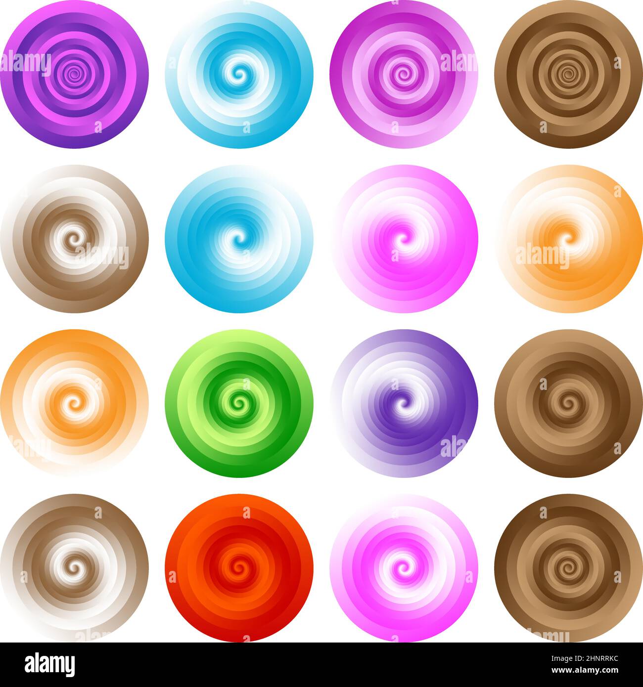 Geometrische Kreisform mit zufällig schattierten, verlaufenen Flächen - Stock-Vektor-Illustration, Clip-Art-Grafiken Stock Vektor