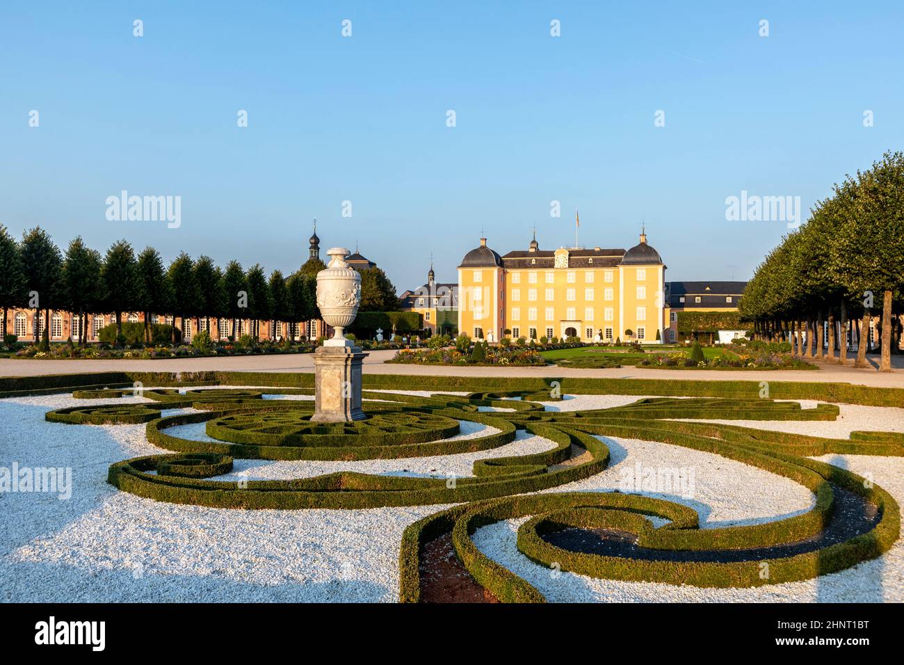 Berühmter alter und schöner Schwetzinger Park, Königliches Schloss und Gärten, in der Nähe der Heidelberger Stadt, Deutschland Stockfoto