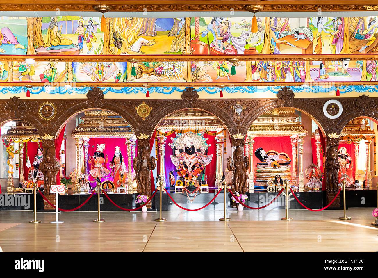 Haupt hindu Tempel der Bhakti Marga Religion in Heidenrod, Hessen, Deutschland Stockfoto