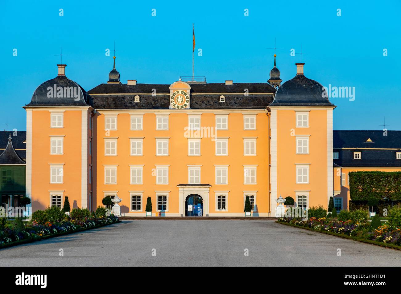 Berühmter alter und schöner Schwetzinger Park, Königliches Schloss und Gärten, in der Nähe der Heidelberger Stadt, Deutschland Stockfoto