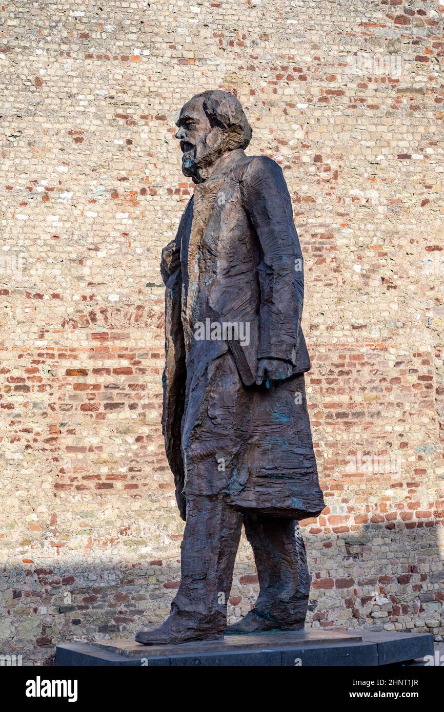 Statue des Philosophen Karl Marx und kommunistischen Gründers in Trier Stockfoto