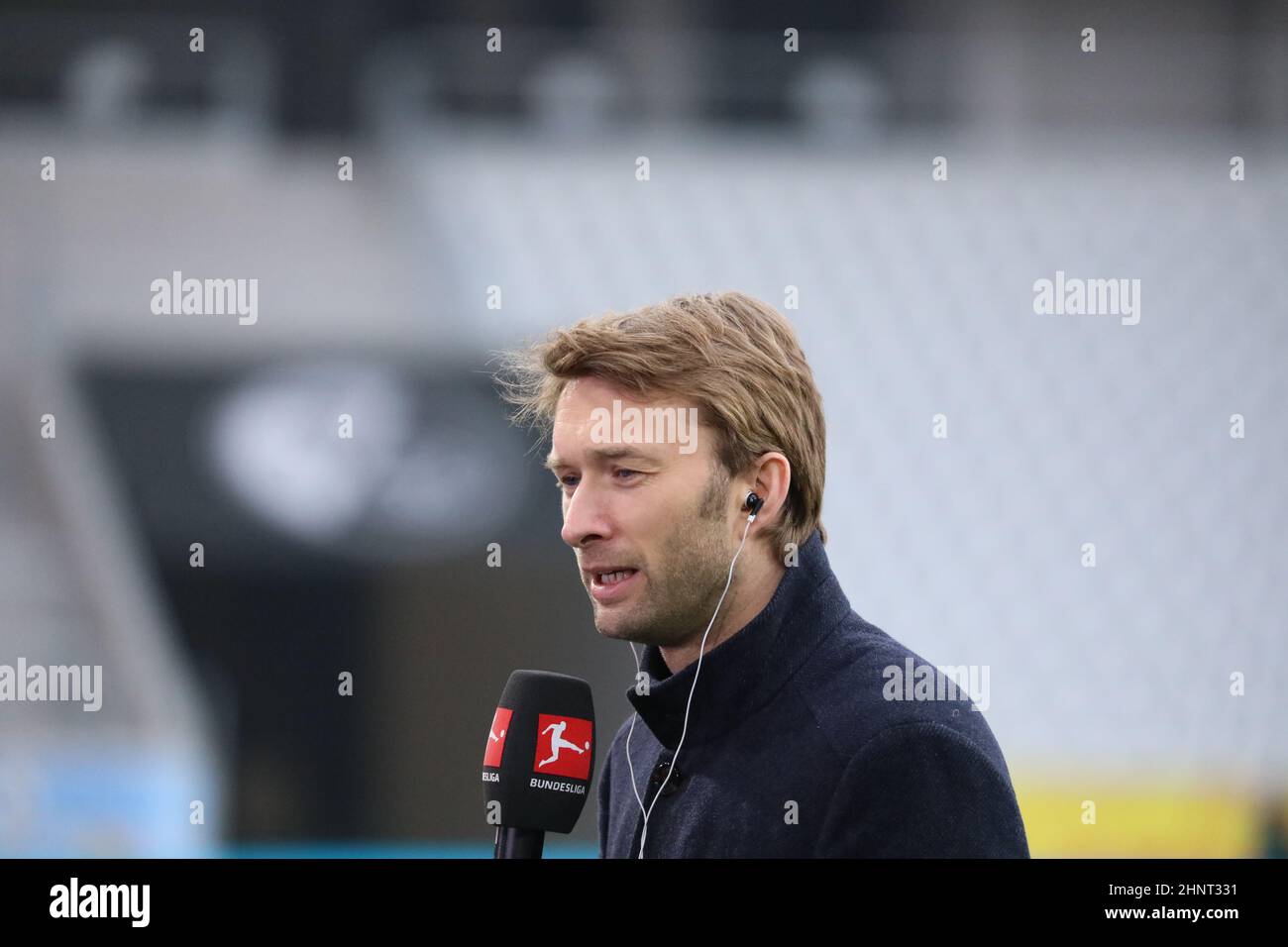 1. FBL: 21-22: 17. Spt. SC Freiburg gegen Bayer 04 Leverkusen Stockfoto