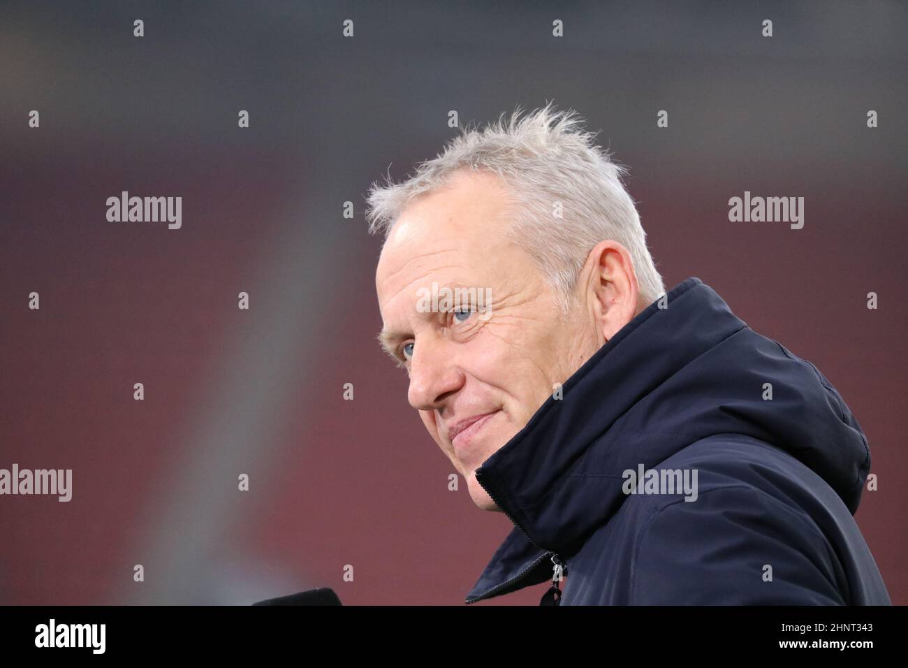1. FBL: 21-22: 17. Spt. SC Freiburg gegen Bayer 04 Leverkusen Stockfoto