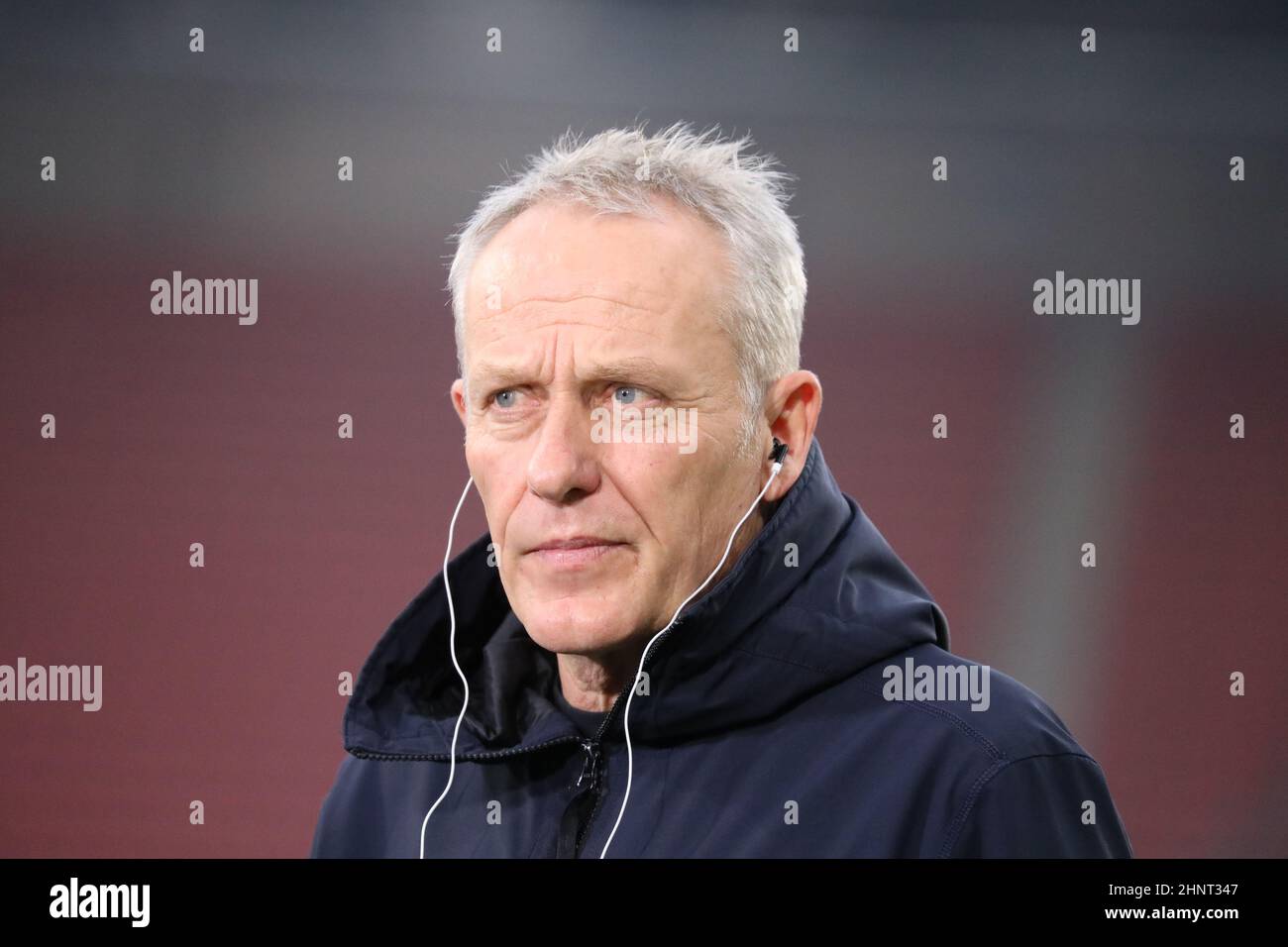 1. FBL: 21-22: 17. Spt. SC Freiburg gegen Bayer 04 Leverkusen Stockfoto