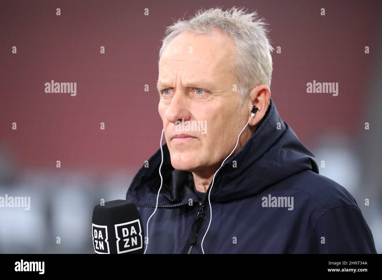 1. FBL: 21-22: 17. Spt. SC Freiburg gegen Bayer 04 Leverkusen Stockfoto