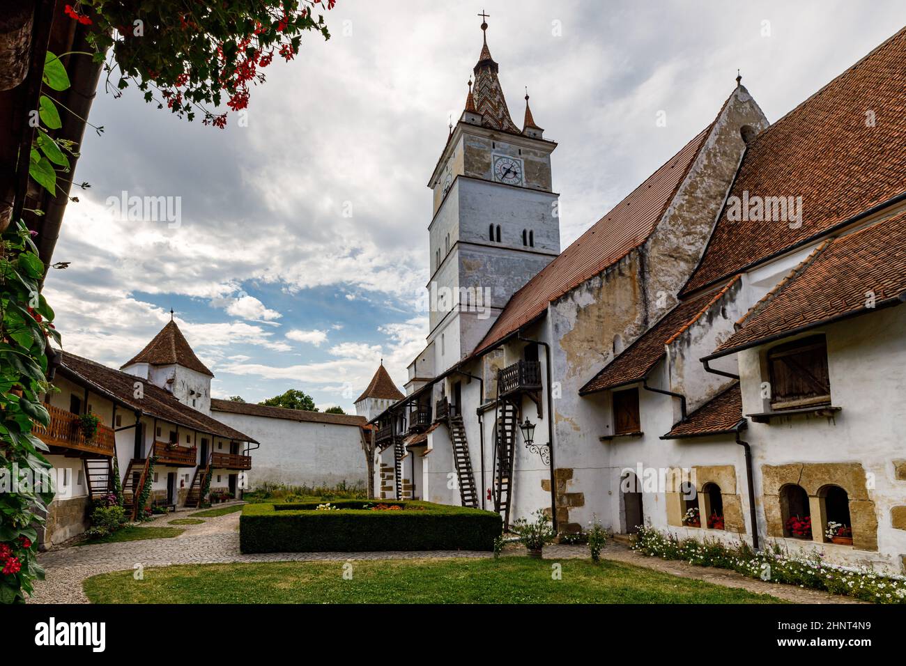 Die Schlosskirche von harman in Rumänien Stockfoto