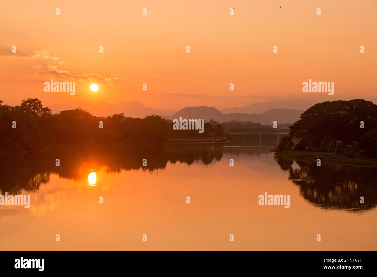 THAILAND CHIANG RAI MAE NAM KOK RIVER Stockfoto