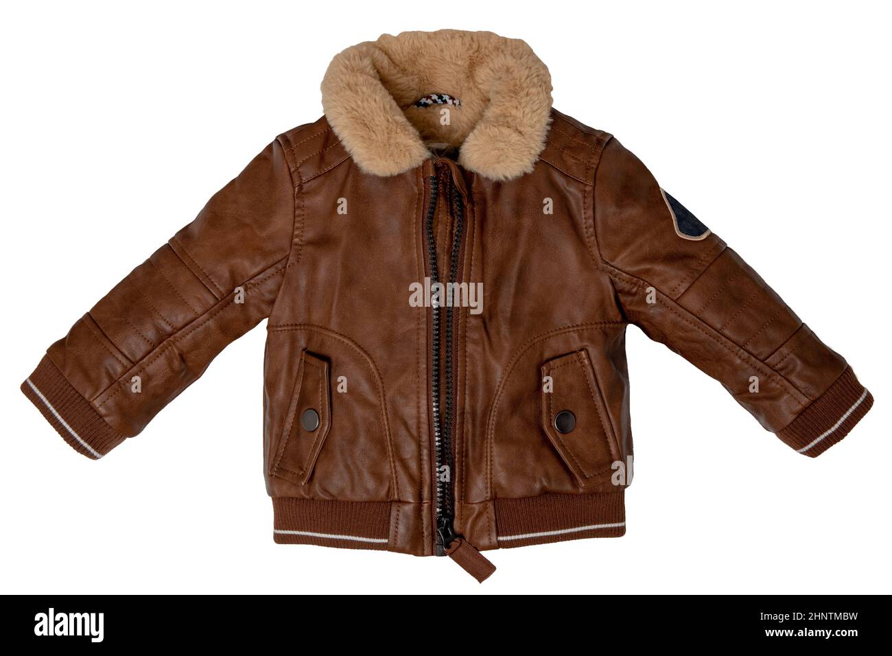 Braune Lederjacke Ausgeschnittene Stockfotos und -bilder - Alamy