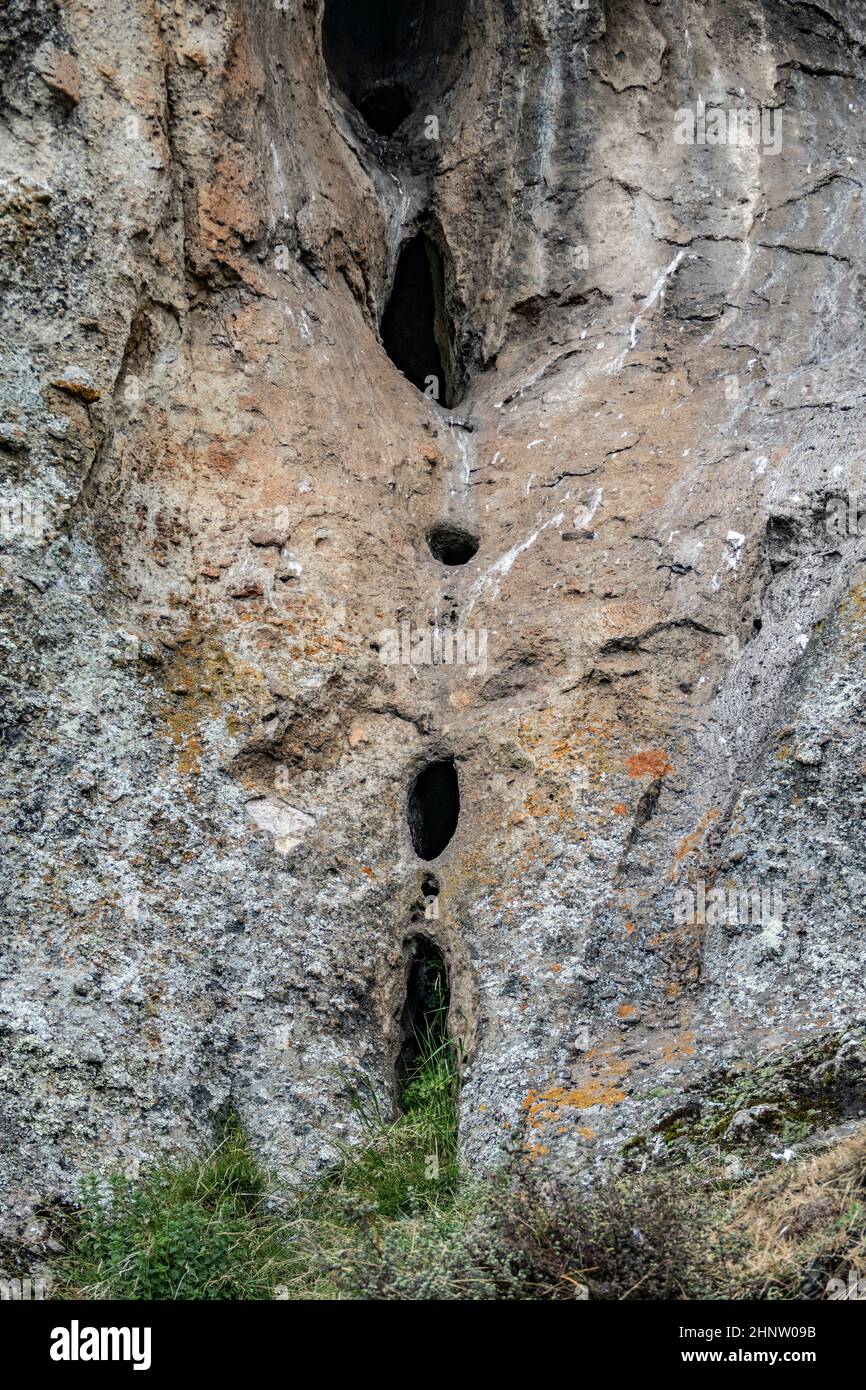 Felsformationen im Nationalpark in der Nähe von Cayamarca, Peru Stockfoto