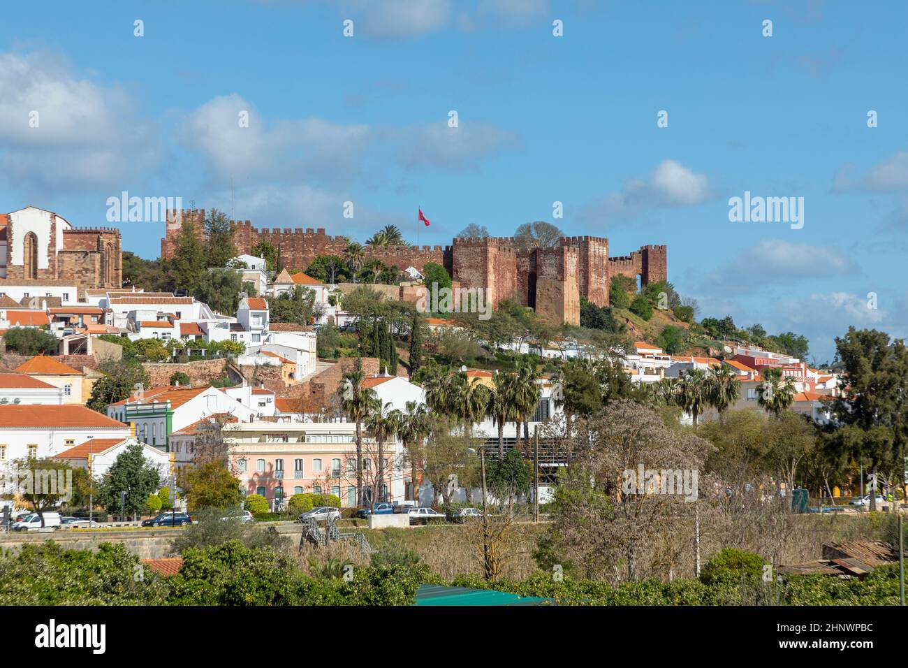 Schönes Schloss in Silve, Algarve, Portugal Stockfoto