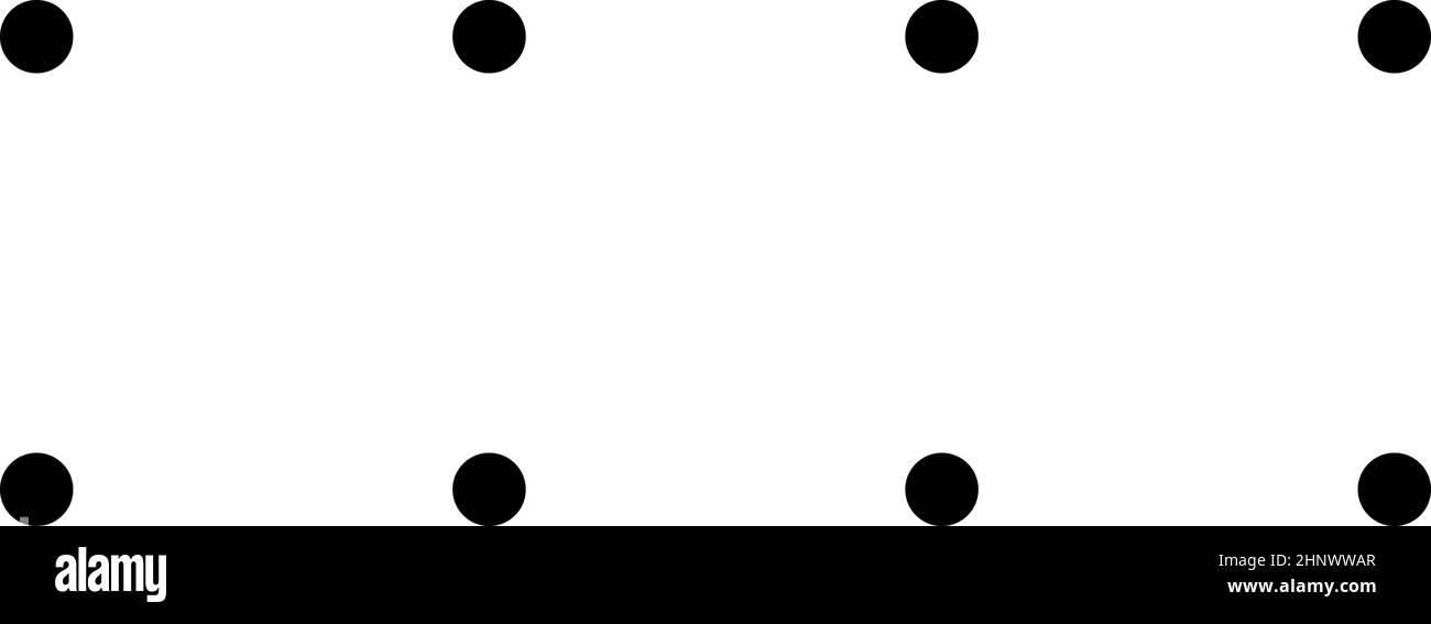 Punkte, gepunktet, Polkadots rechteckiges nahtloses Muster. Stipple, Stippling Hintergrund. Pointillist, Pointillismus-Flecken, Sommersprossen wiederholbare abstrakte b Stock Vektor