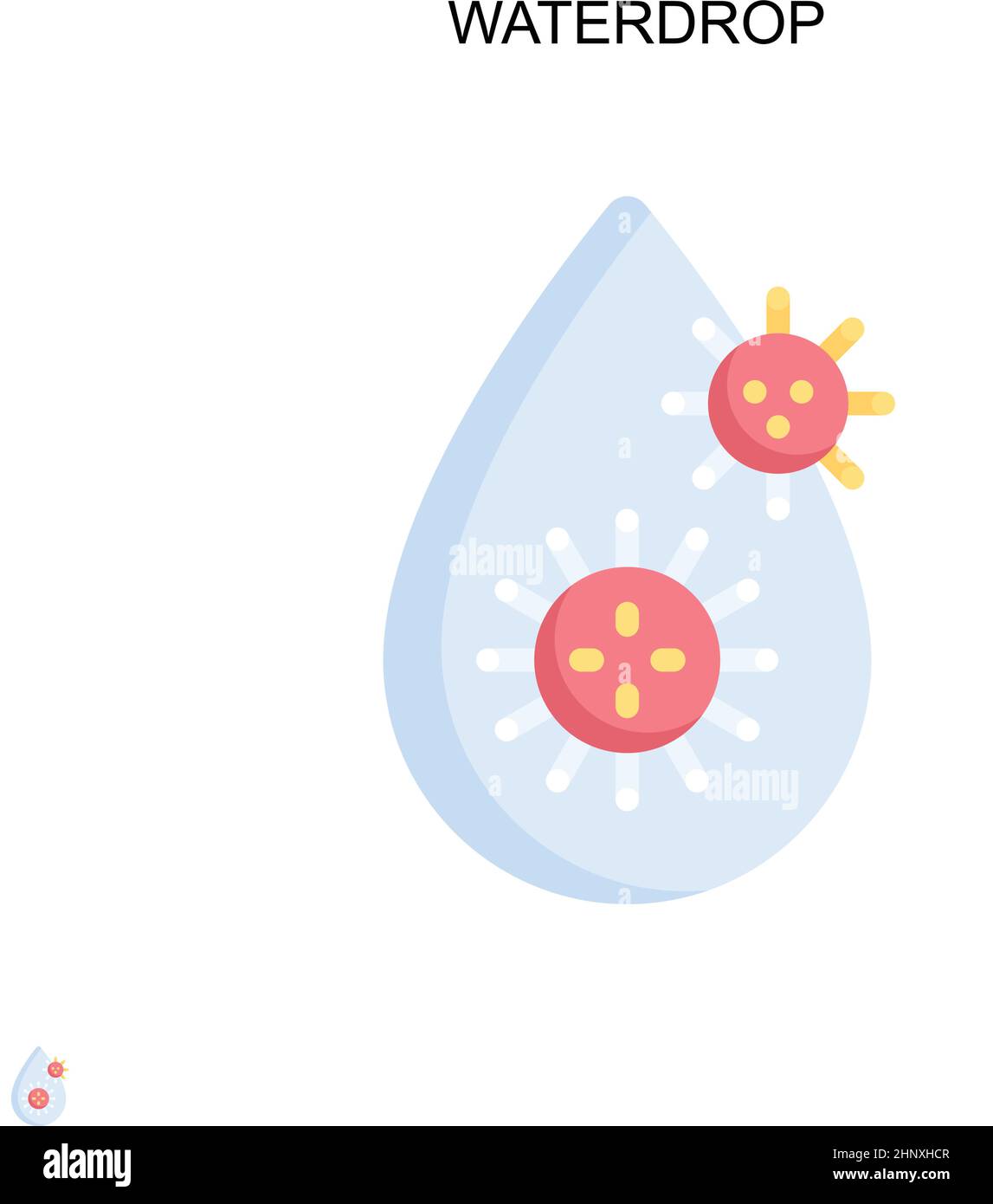 Einfaches Vektorsymbol für Wassertropfen. Illustration Symbol Design-Vorlage für Web mobile UI-Element. Stock Vektor