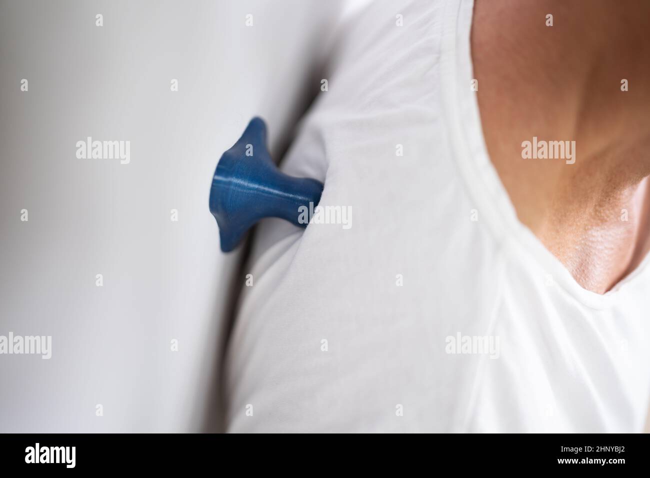 Zurück Trigger Point Tool Für Myofasziale Druckentriegelung Und Massage Stockfoto