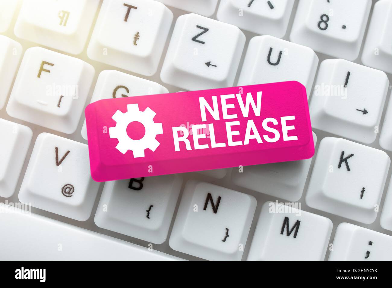 Konzeptionelle Anzeige Neues Release, Word geschrieben auf Ankündigung etwas newsworthy jüngsten Produkt eingeben schwierige Programm-Codes, Schreiben neuer Bildung Stockfoto