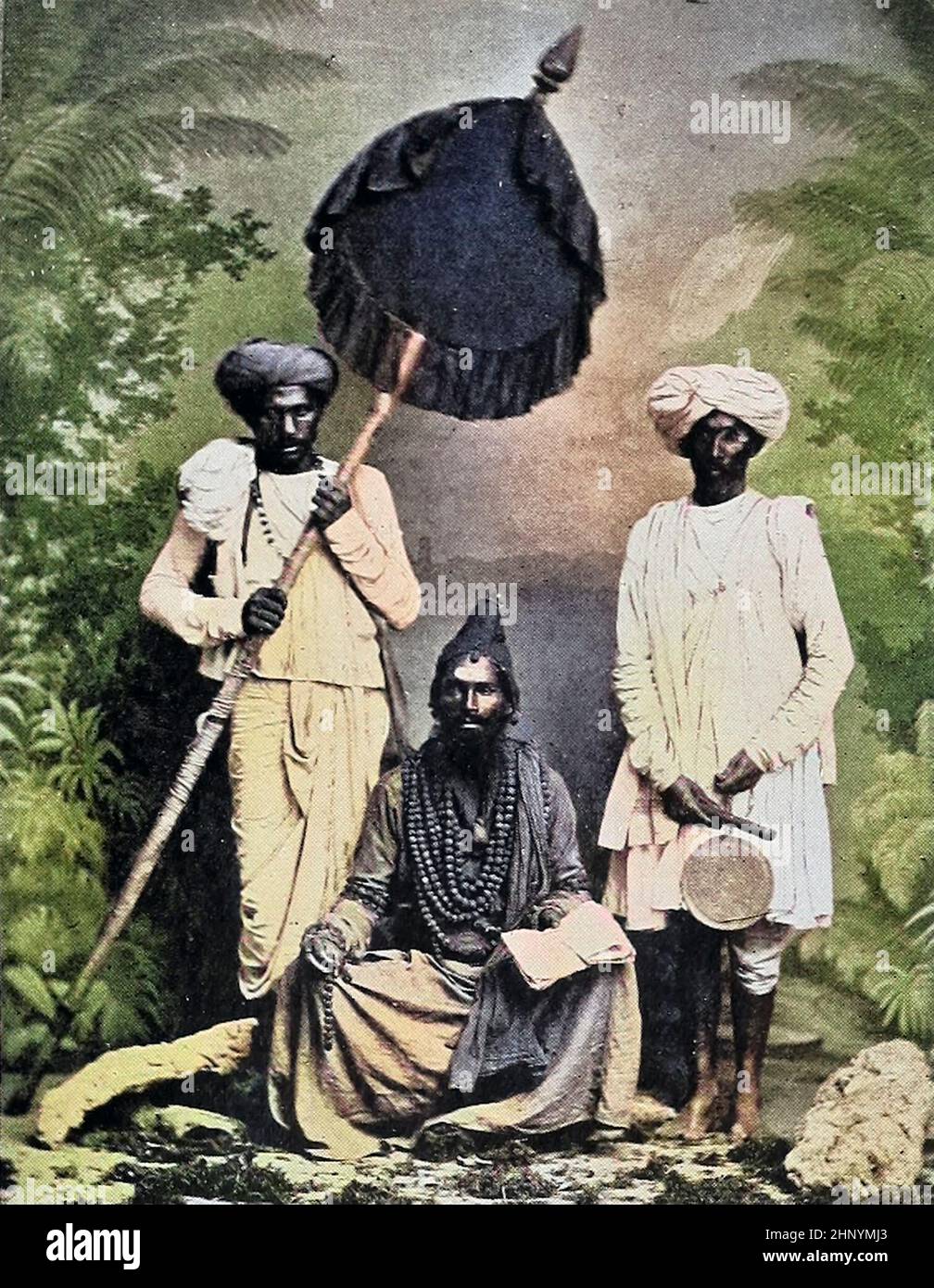 Machine Colorized Ein Maratha Brahman (Bombay Präsidentschaft) aus den lebenden Rassen der Menschheit : Eine populäre illustrierte Darstellung der Bräuche, Gewohnheiten, Verfolgungen, Feste und Zeremonien der Menschenrassen in der ganzen Welt Band 1 von Sir Harry Hamilton Johnston, Henry Neville Hutchinson, Richard Lydekker und Dr. A. H. Keane veröffentlichte London : Hutchinson & Co. 1902 Stockfoto