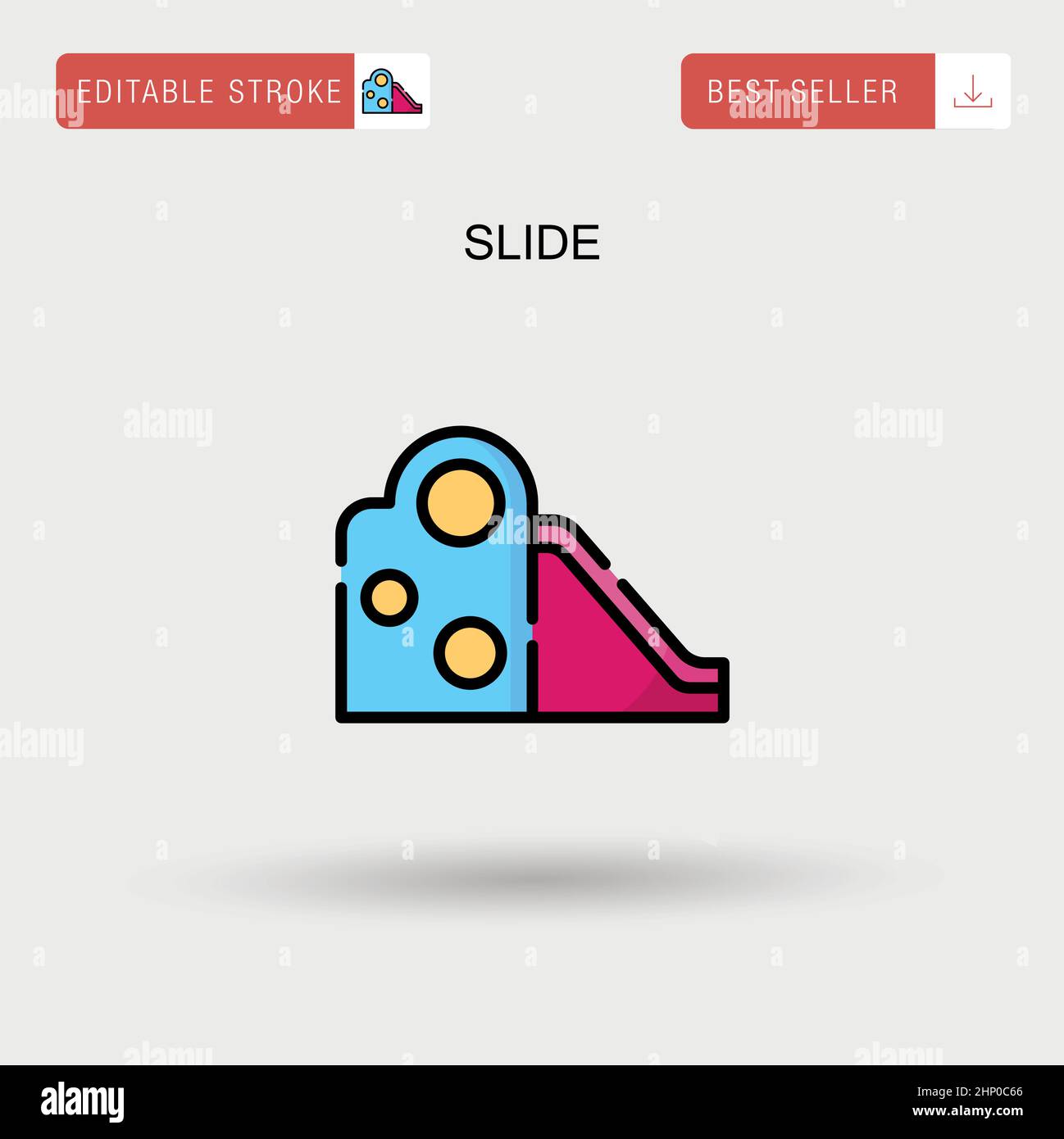 Einfaches Vektorsymbol verschieben. Stock Vektor