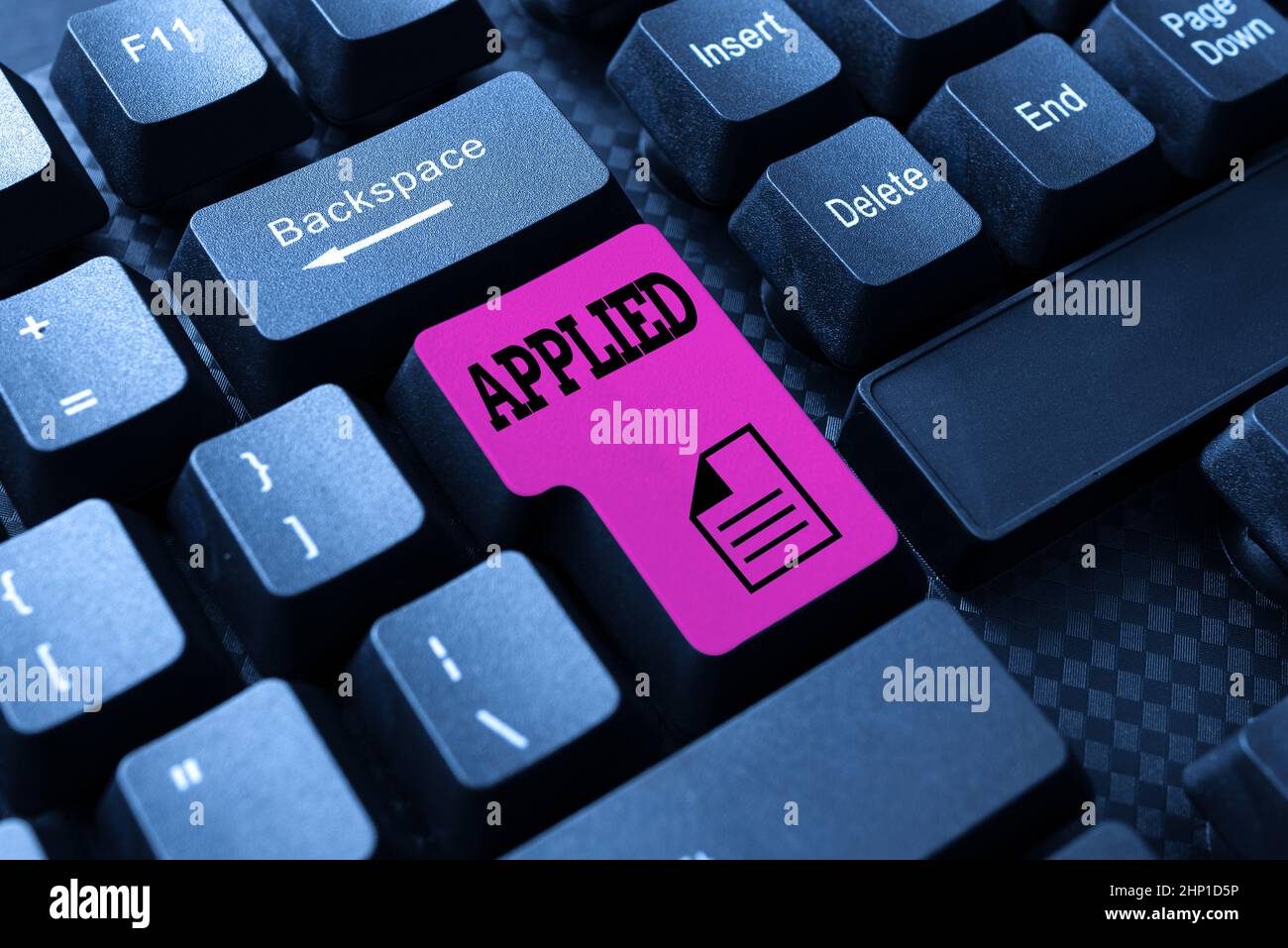 Inspiration, die Zeichen zeigt Angewandte, Geschäftsübersicht zur praktischen Verwendung im Gegensatz zu theoretisch anwendbar sein Typing New Academic Lessons, Cr Stockfoto