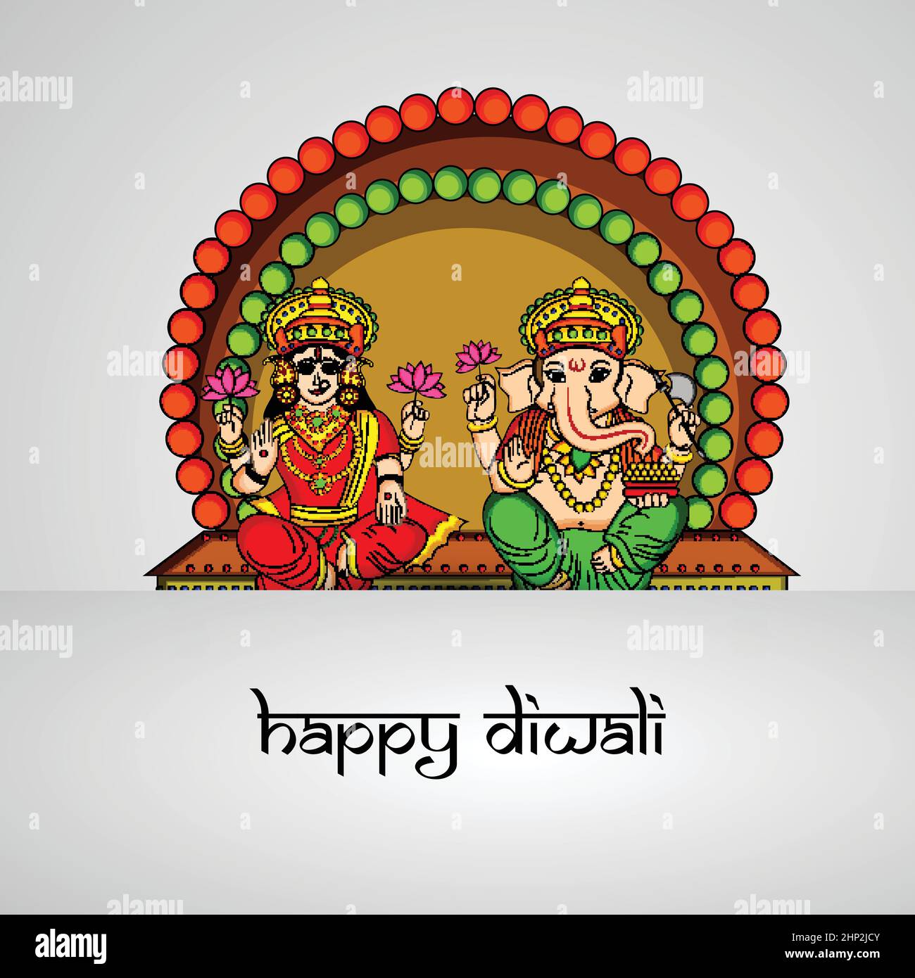 hindu-Festival Diwali Stock Vektor