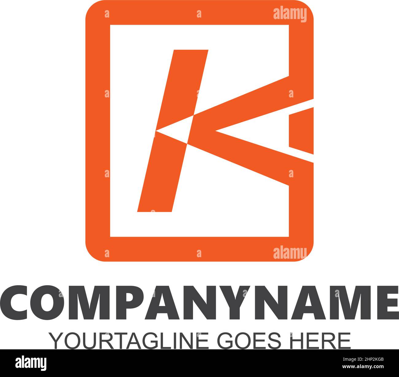 k Buchstabe Symbol Vektor Illustration Design Stock Vektor