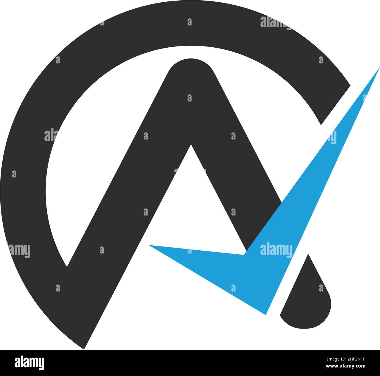 Ein Vektorsymbol für die Geschäftsvorlage „Letter“ Stock Vektor