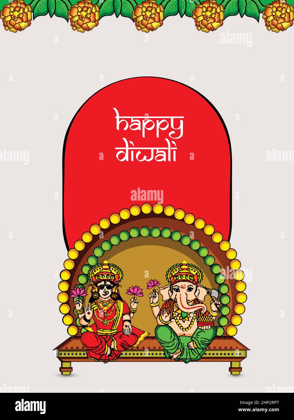 hindu-Festival Diwali Stock Vektor