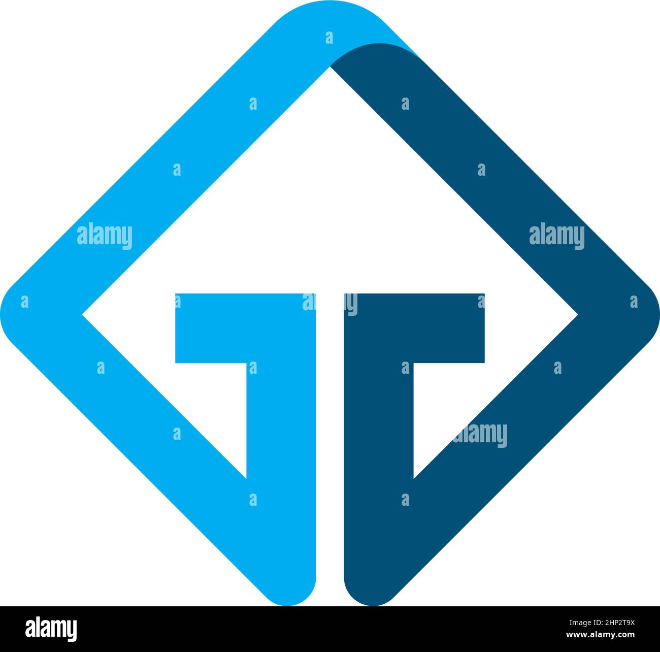 grafik zum design von gg-Buchstabenvektoren Stock Vektor