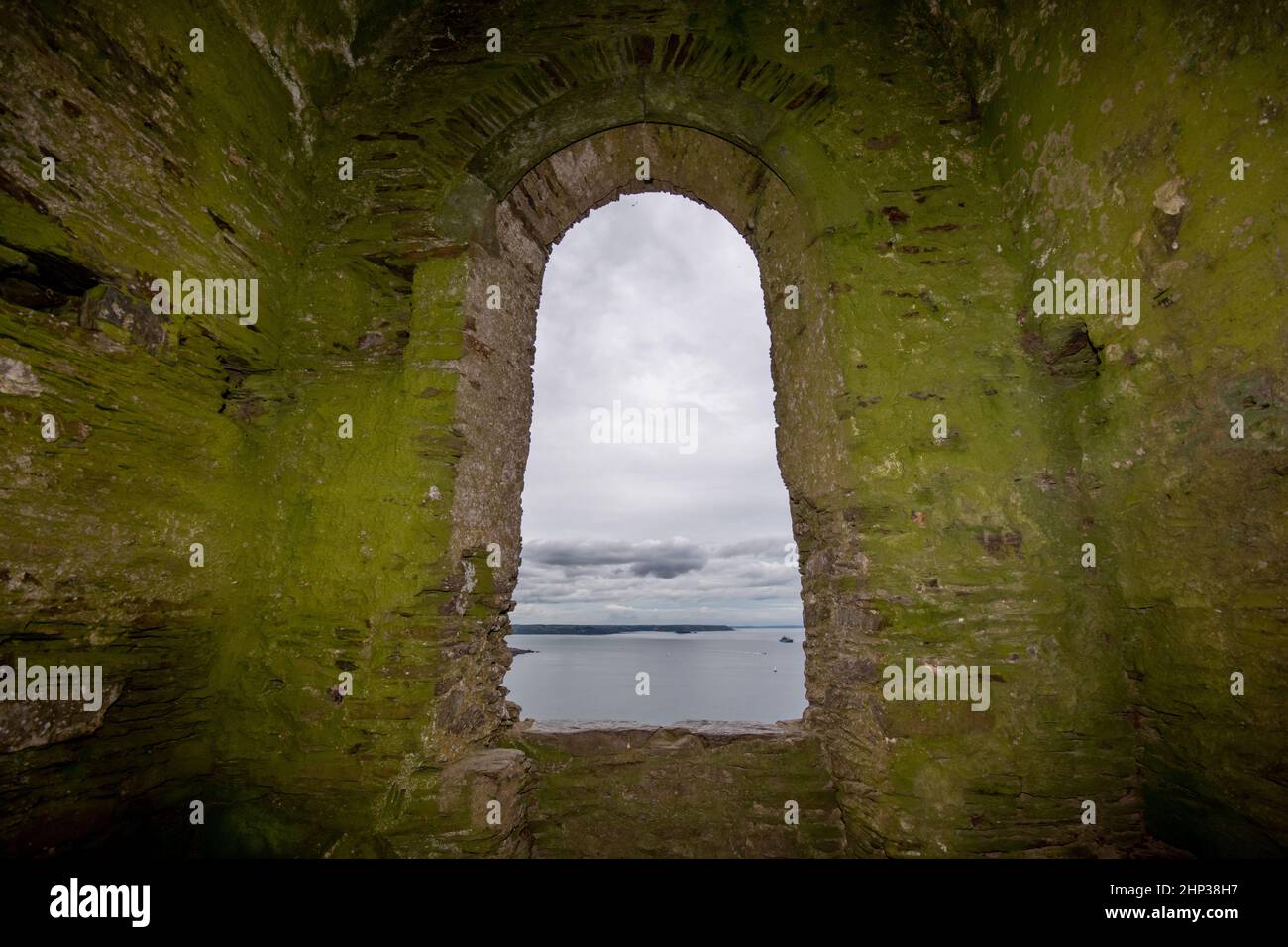 St. Michaels Chapel in Rame Head in Cornwall, Großbritannien Stockfoto