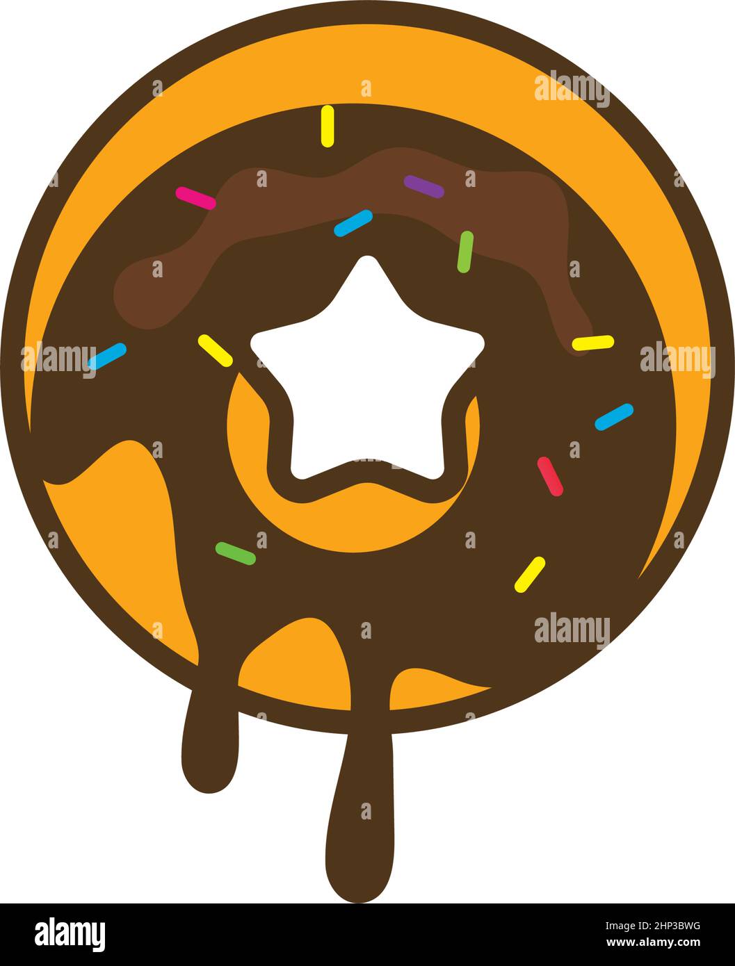 Donuts-Vektor, Symbol, Logo-Illustration Stock Vektor