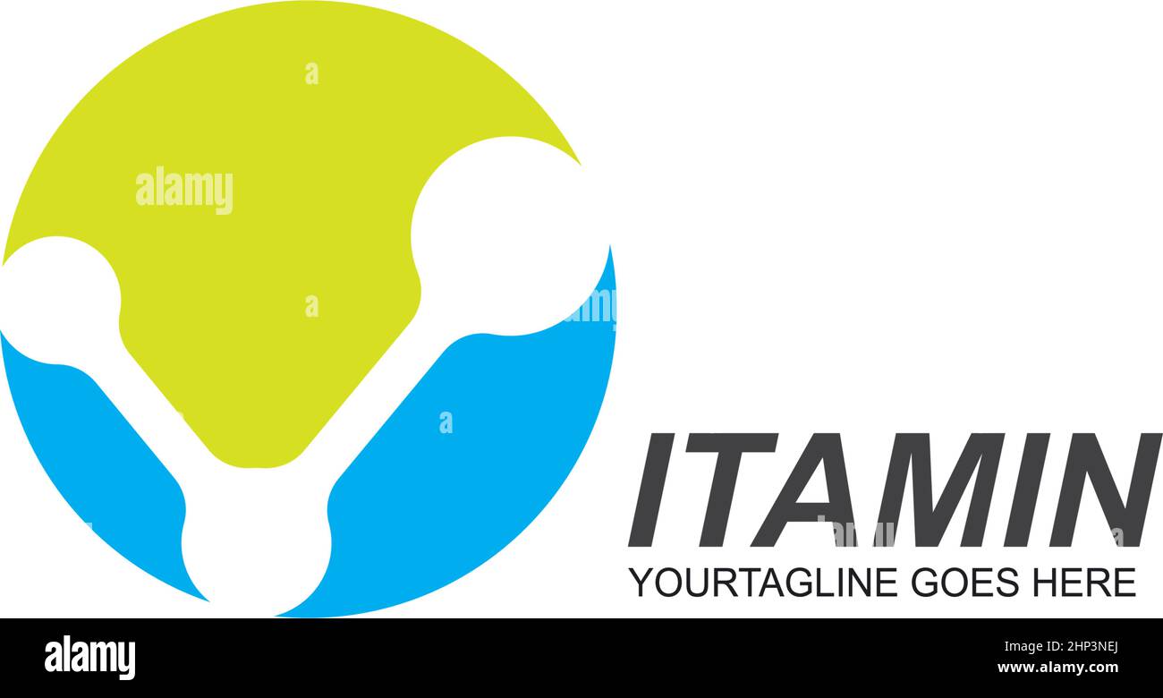 v-Buchstabenmolekül für Vitamintext-Vektor-Illustration Stock Vektor