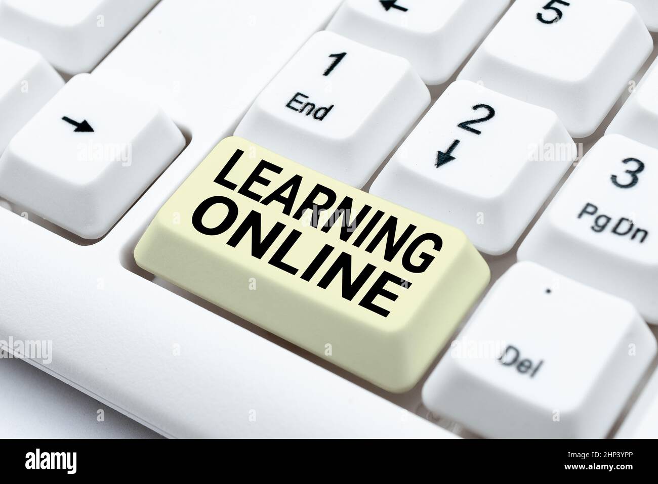 Handschriftenschild Online lernen, Geschäftsübersicht Lernen Sie etwas Neues mit Hilfe von Internet und Technologie Eingabe Online Mitgliedsnamen Listen, Cre Stockfoto