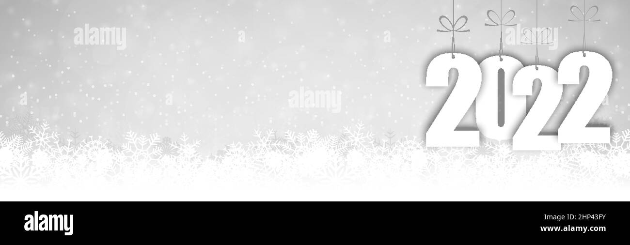 Schnee Herbst Hintergrund für weihnachten und Neujahr 2022 Stock Vektor