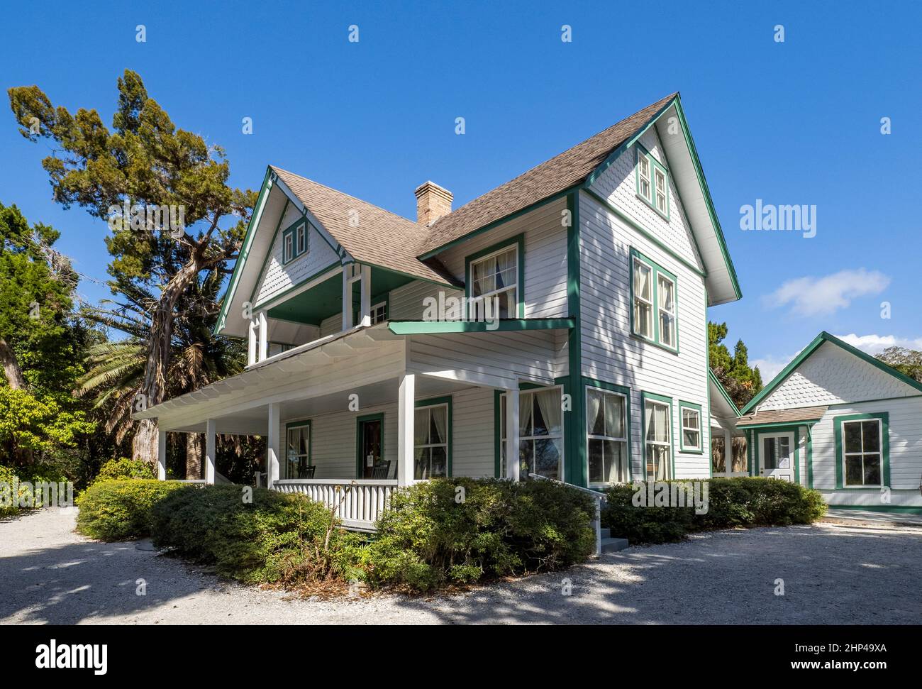 Guptill House im Selby Gardens Historic Spanish Point Museum in Osprey Florida USA Stockfoto