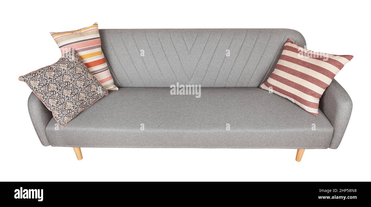 Sofa Pfad isoliert auf weiß Stockfoto