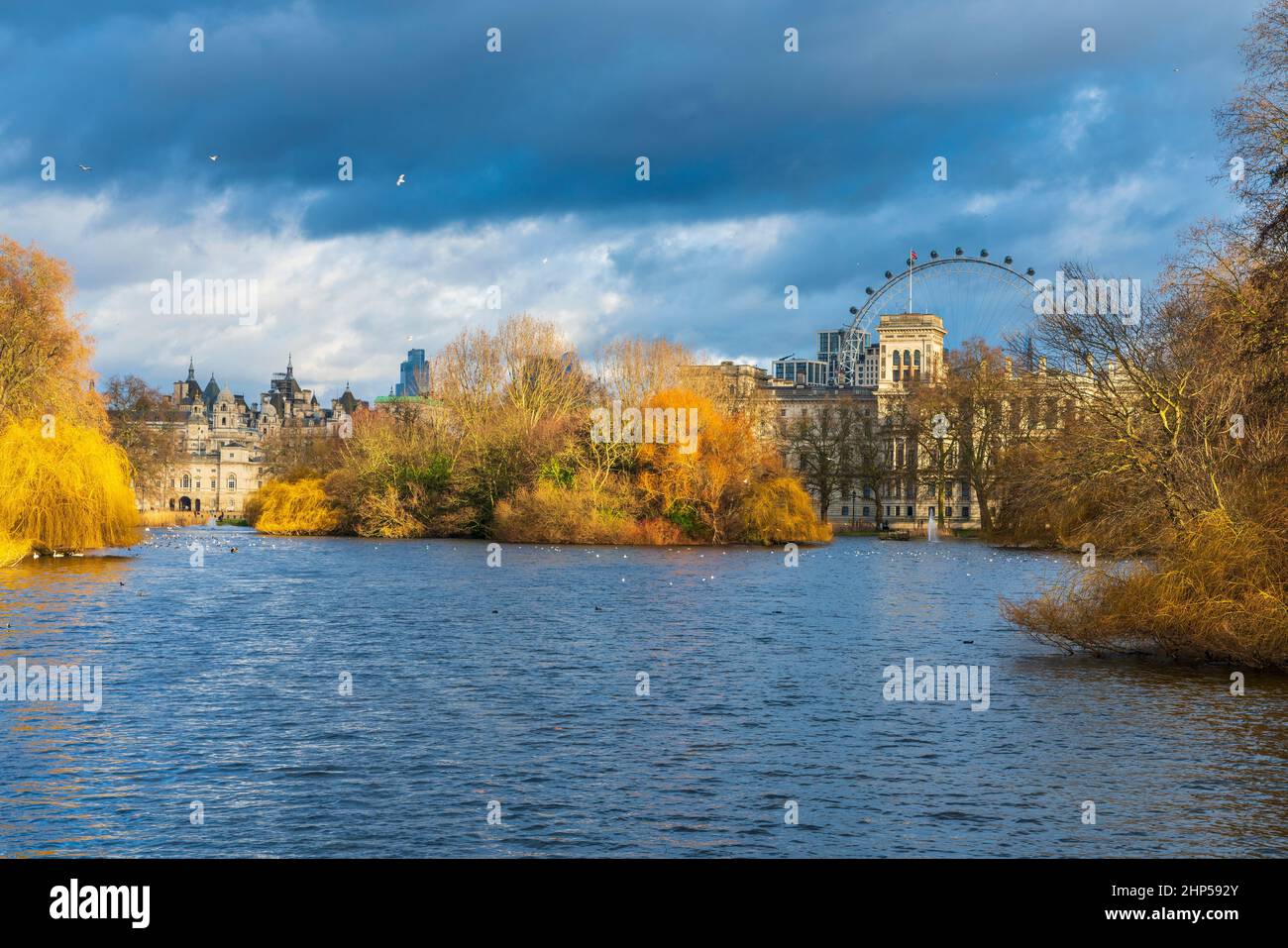 St. Jame's Park Lake im St. Jame's Park, London, Europa. Stockfoto