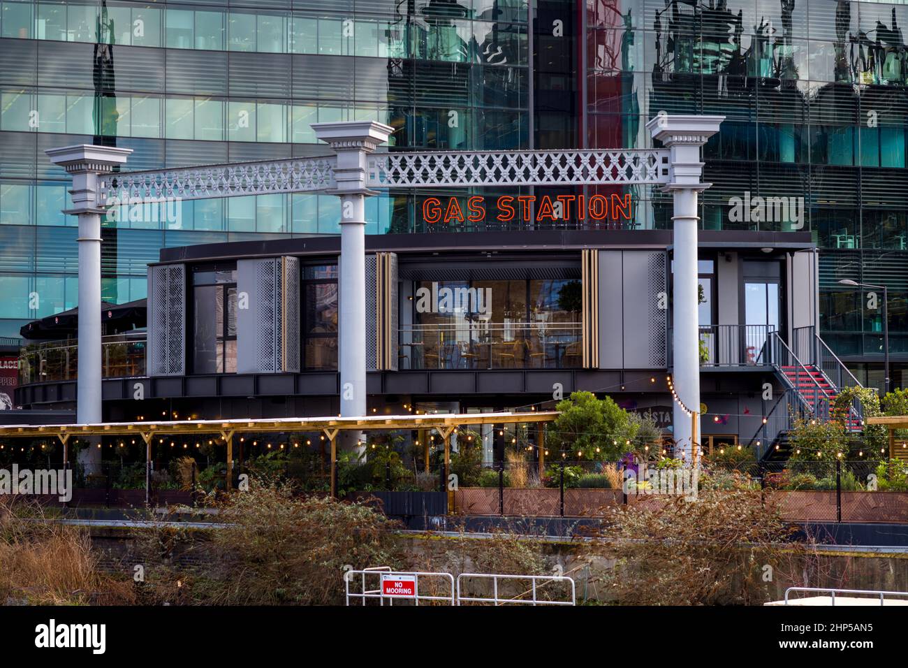 The Gas Station Bar and Restaurant Kings Cross London - The Gas Station Pub Goods Way Kings Cross London. Stockfoto