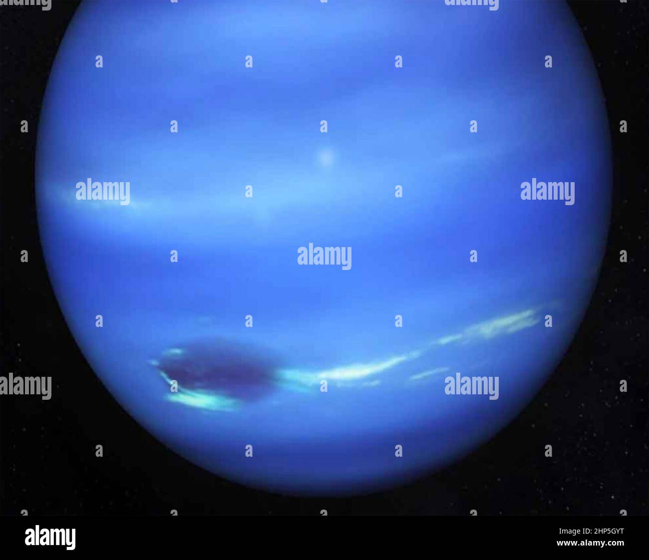 NEPTUNE Storm, aufgenommen mit dem Hubble-Teleskop im Jahr 2019 Stockfoto
