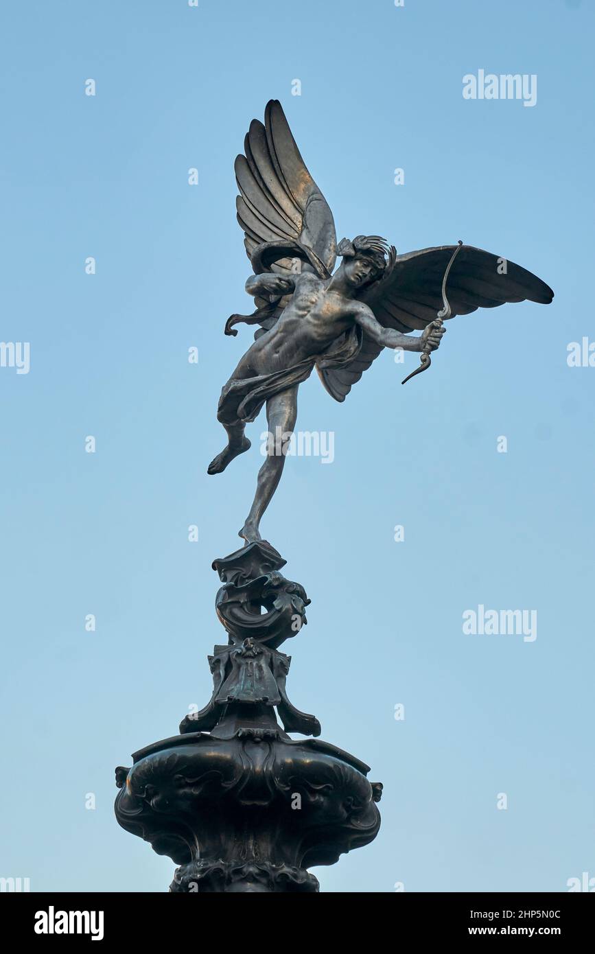Statue des Eros london picadilly Stockfoto