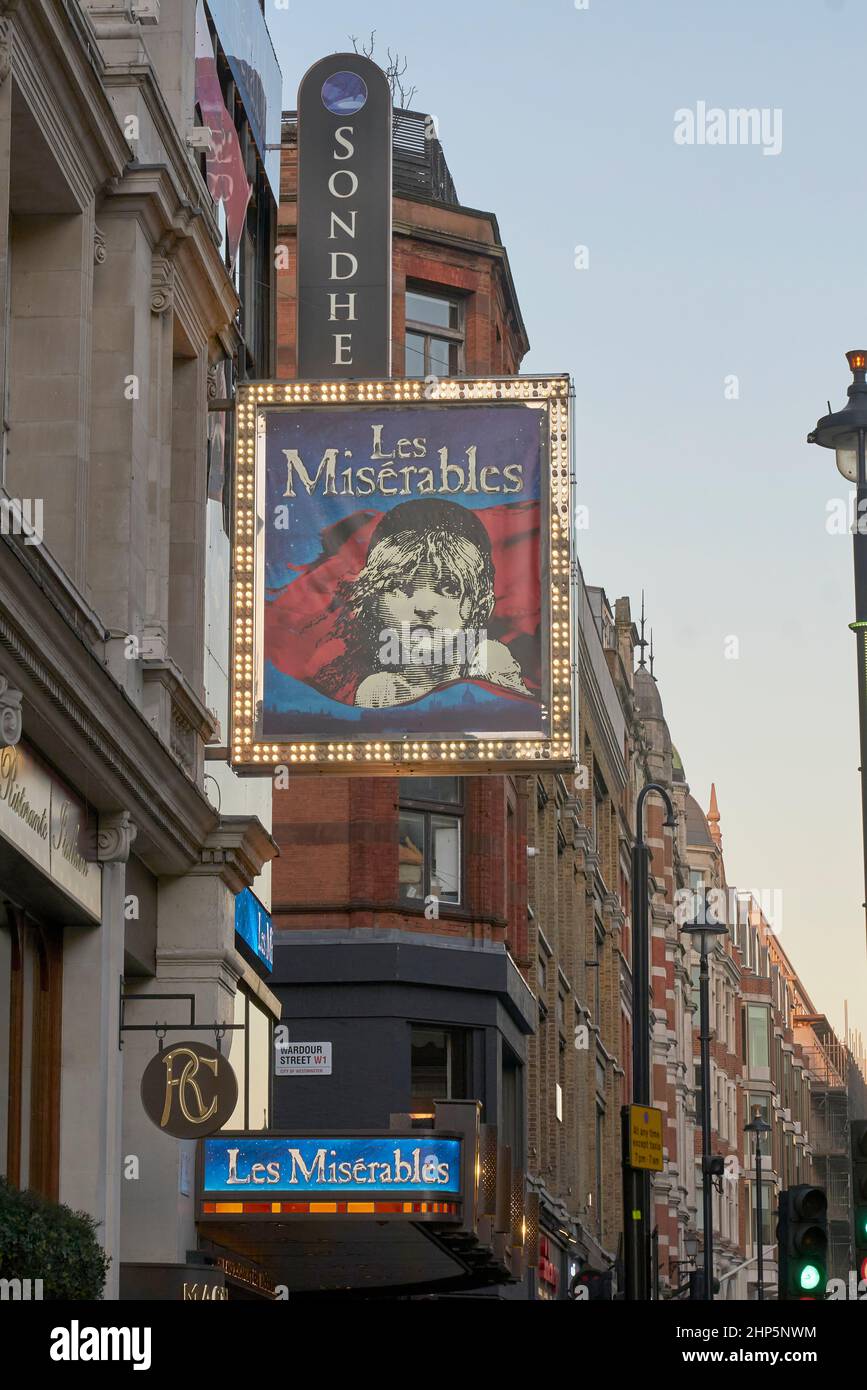 les Miserables West End Theater Stockfoto