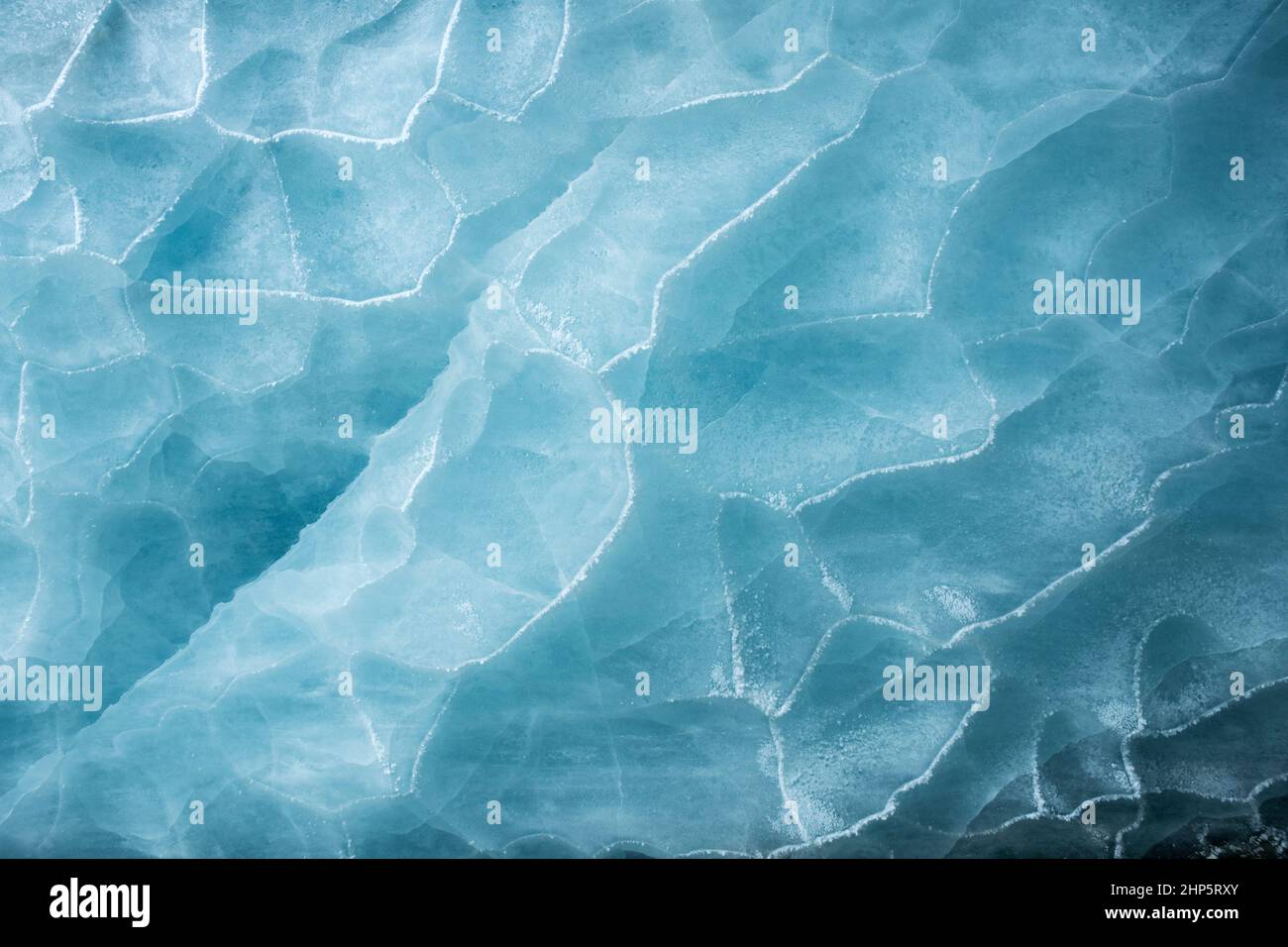 Eishöhle; Castner Glacier., Alaska; Eisformationen Stockfoto